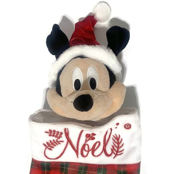 Mickey Mouse Musical Animated Christmas Stocking Playing Tis the Season 24" - Picture 4 of 7
